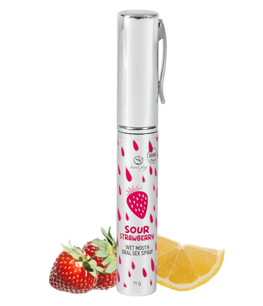 Spray Sexe Oral Fraise Acidulée Bouche Humide 11gr Secret Play